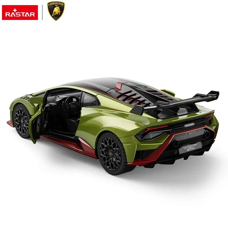 64300 Rastar Lamborghini Huracan STO Die cast 1:32 Toy Car Open Doors - Green 3