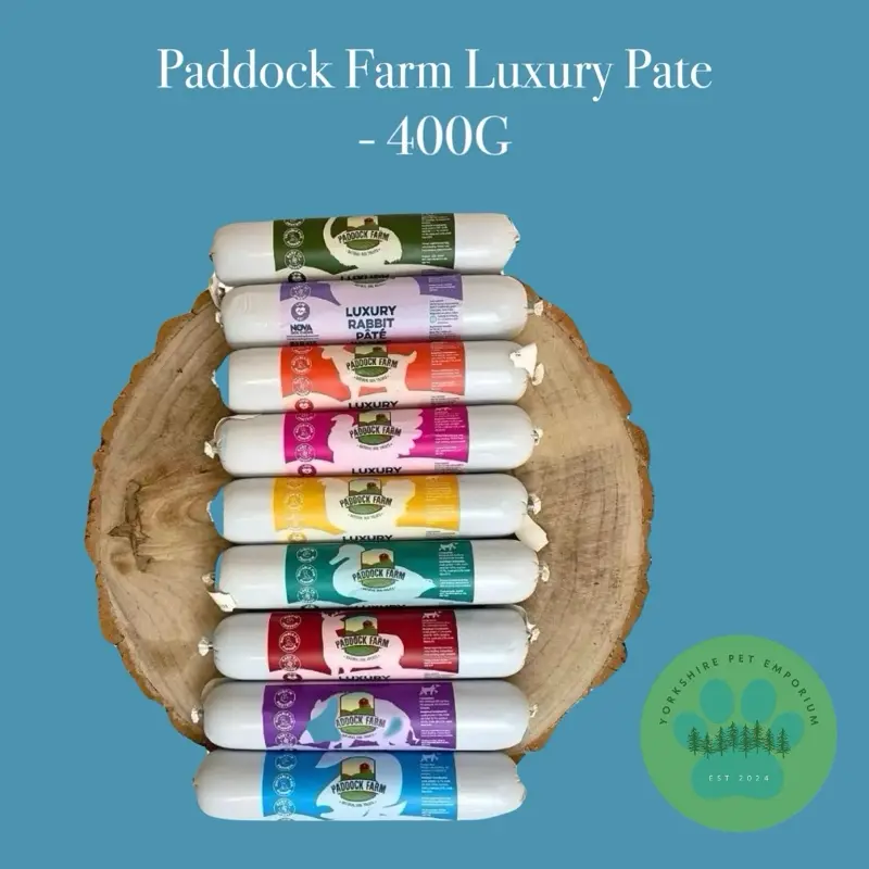 Paddock Farm Luxury Pate for Dogs - 11 Flavours, 400g - Nutritious & Meaty