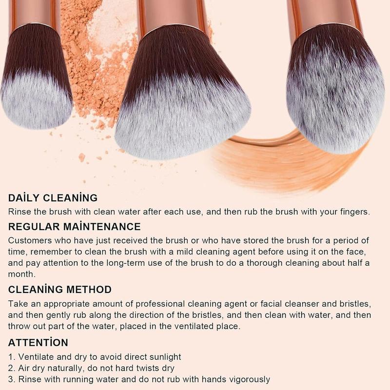 10 Pcs Professional Makeup Brushes Set with Unique Gradient Crystal Handles - Cosmetic 3