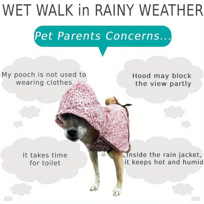 Small Dog Pet Umbrella, Foldable Transparent Rain Snow Protection Umbrella with Leash Chain, Plastic Material, Hand Wash Only 7