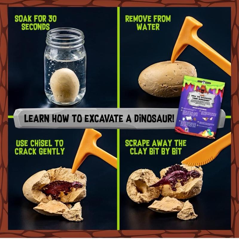 Original Stationery Dinosaur Slime Kit Egg Dig Discovery for Kids 8
