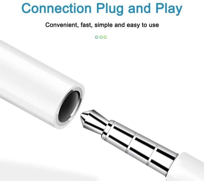 USB Type C to 3.5mm Jack Audio AUX Adapter Headphones Cable Adapter - Accessories Included Compact Devices Plug Wired 1