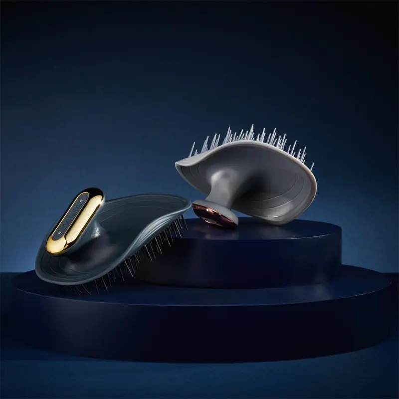 Manta Pulse Healthy Hair & Scalp Brush Deep Ocean Blue 3