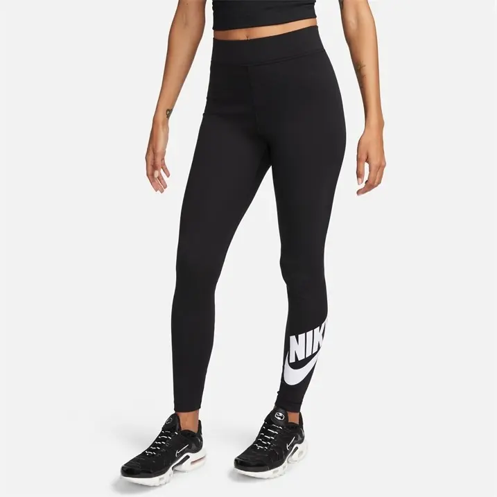 Nike Womens Sportswear Essential Mid Rise Swoosh Leggings 1