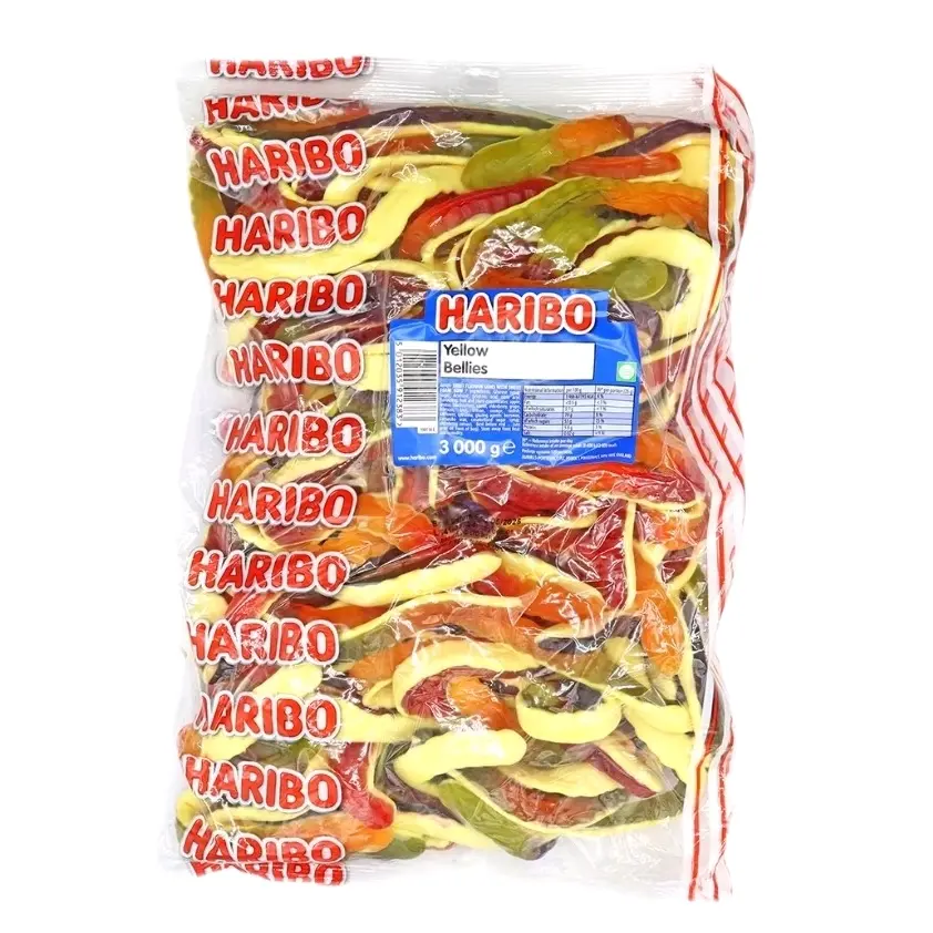 Haribo Yellow Bellies 3kg - Chewy Gummy Candies - Candy, Snack