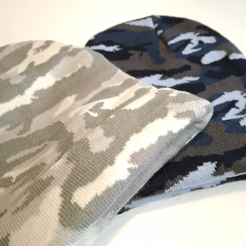 Camo Cuffed Beanie Hat for Men - Amazing Winter Fashion Accessory - Top Quality - UK Shipping hats 4
