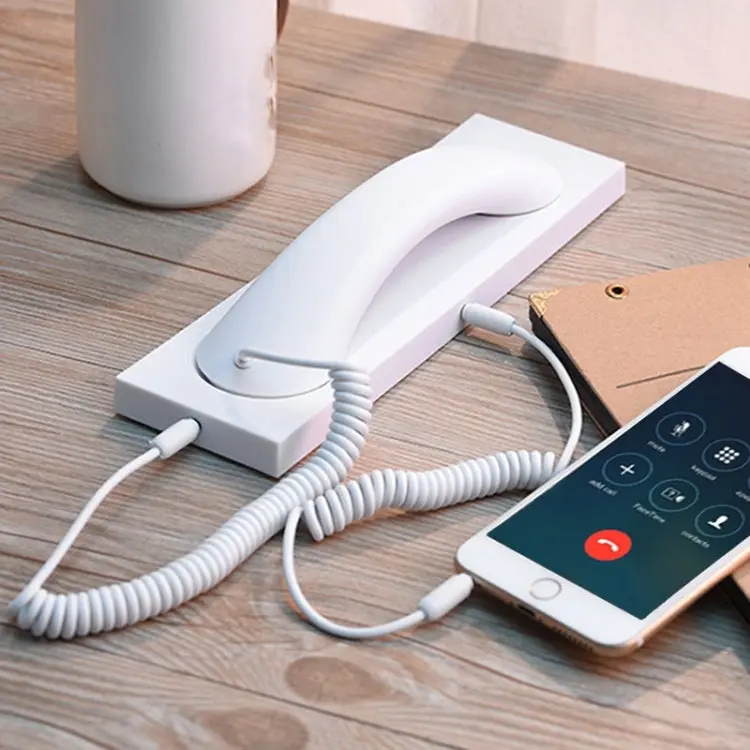 3.5mm Universal Office Mobile Phone Retro External Headset Mobile Phone Handset, 3.5mm Wired Black, 3.5mm Wired White 5