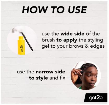 Glued for Brows & Edges 2 in 1 Wand Eyebrow Gel, 72hr Hold, No White Residue or Stickness, Vegan, Silicone Free, Alcohol Free, 16 ml 3