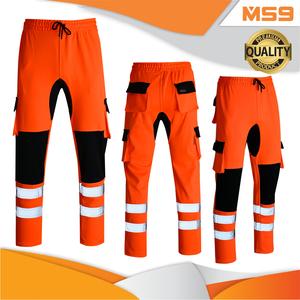 MS9 Orange Mens Fleece Cargo Trousers Joggers Polyester Underwear Windproof Menswear Cargo Pants Pockets Clothing H10 Clothe Gamis