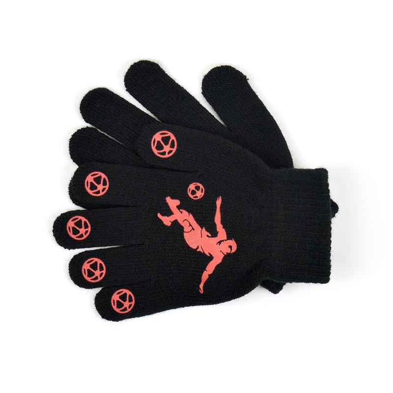 A2Z 4 Kids Boys 3 Pack Gloves Thermal Magic Winter Warm Knitted Mitten Full Finger Stretchy Walking Riding Gloves Grip With Animal Camo Football Grippers One Size Fit Suitable For Age 5-13 Year 2