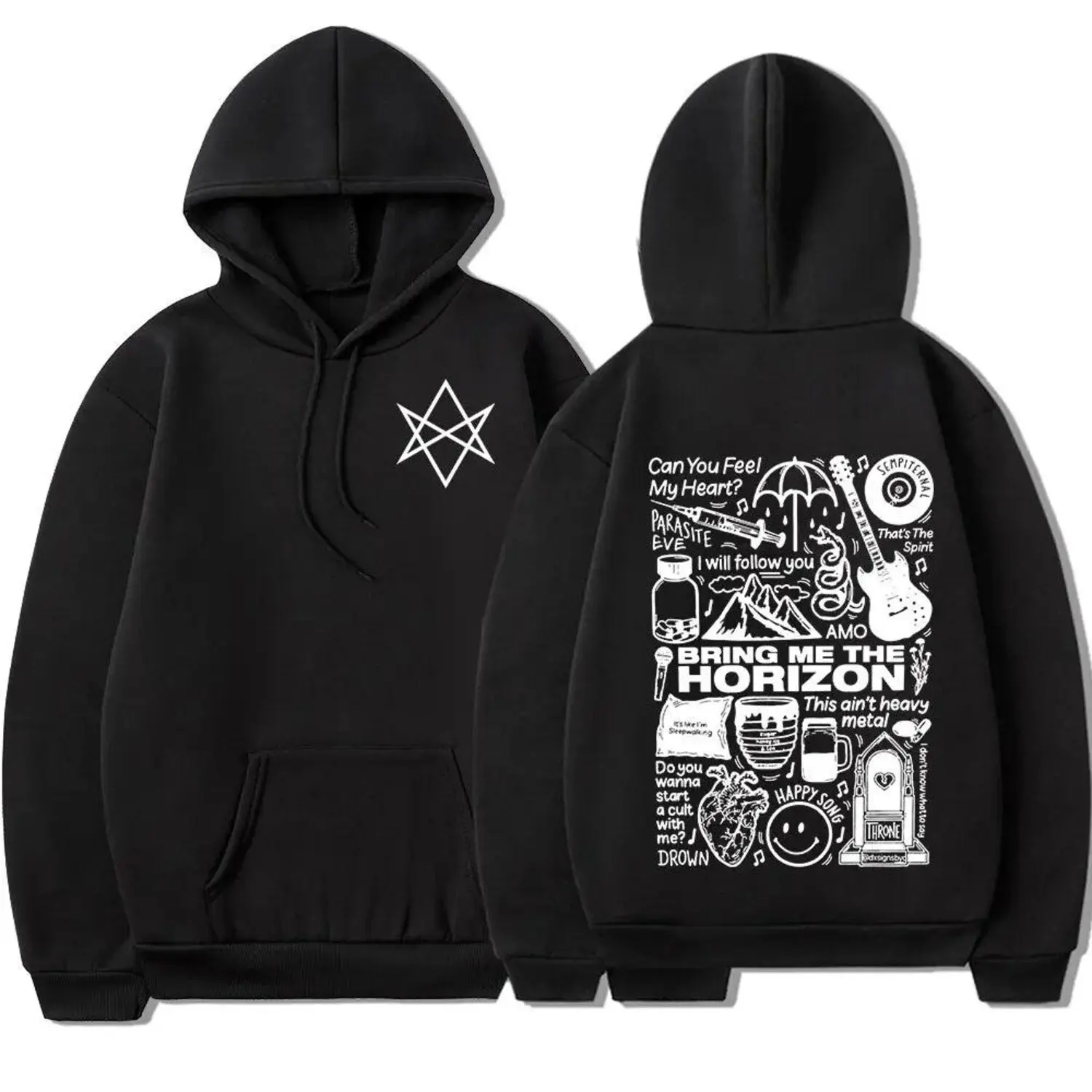 BMTH Heavy Metal Hoodie - Bring Me The Horizon Band Sweatshirt