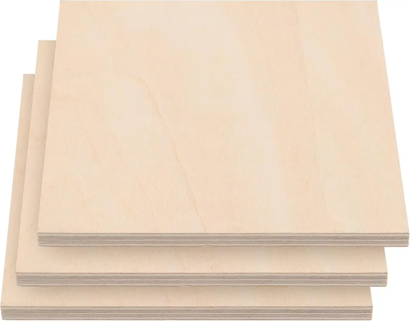 30 PCS 10x10 cm Basswood Sheets, Unfinished Blank Wood Squares 6mm Thin Wooden Plywood Sheets, Wooden Cutouts for Crafts Engraving Laser Cutting 3