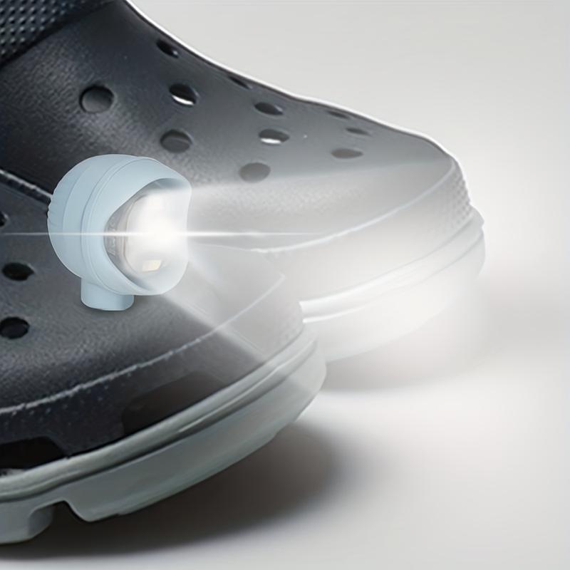 2Pcs Multifunctional LED Shoe Lights: Enhance Night Visibility & Safety, Ideal for Walking, Cycling, Festive Charms - Durable PVC Material 1
