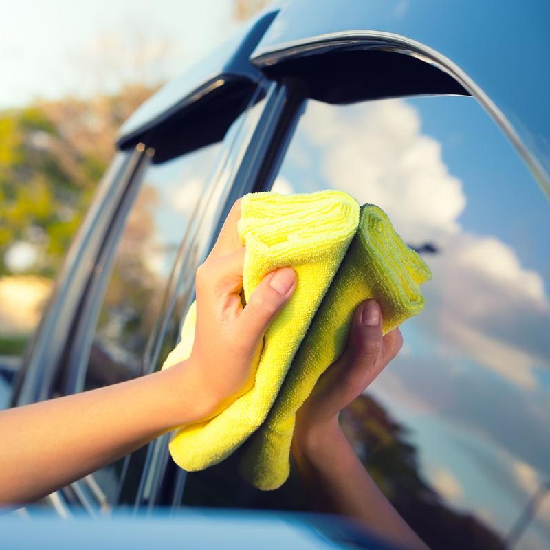 5pc Goodyear Microfibre Buffing Cleaning Polishing Lint Free Towel Cloth 40x40cm Household Microfiber Absorbent Yellow Wipe 3
