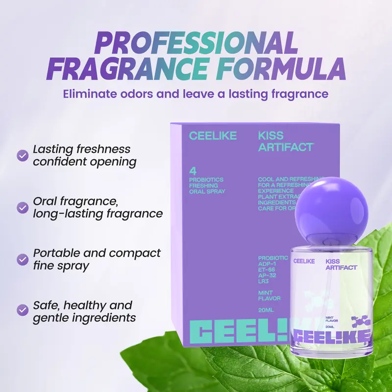 CEELIKE 20ml Probiotic Oral Spray, Long-Lasting Freshness & Oral Care 3