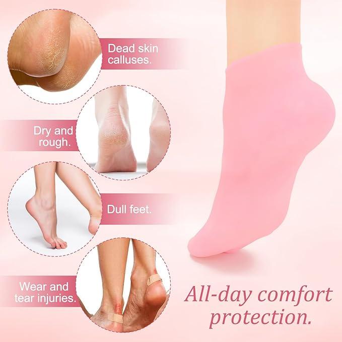Product Introduction of Women's Soft Gel Heel Silicone Socks for Dry Cracked Feet  - Womenswear, Comfort Womenswear Minimalist Basic Bridal Comfort 13