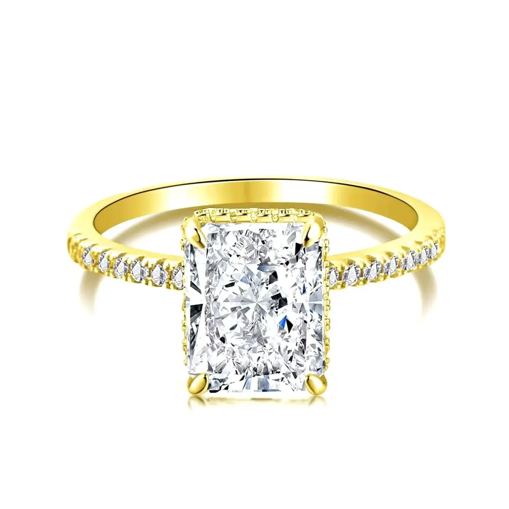 18K Champagne Toast Sterling Silver Ring