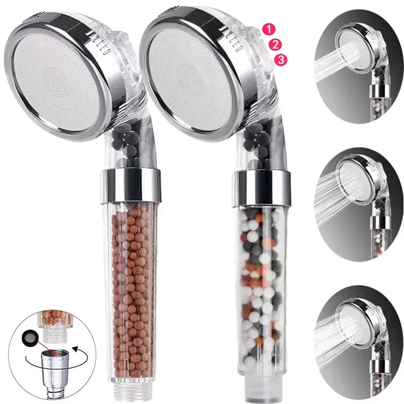 SwarveNew High Turbo Pressure Shower Head - Bathroom Powerful Energy Water Saving Filter 0