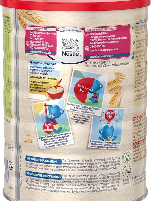Nestle Cerelac Rice with Milk Infant Cereal, 6 months+, 400 g (Pack of 2) 4