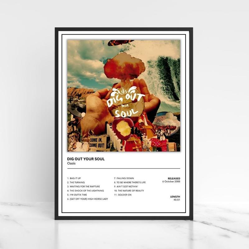 Oasis Full Collection of Album Cover Posters A5 A4 A3 Unframed Decor Print Wall Bands Glossy Photo 1