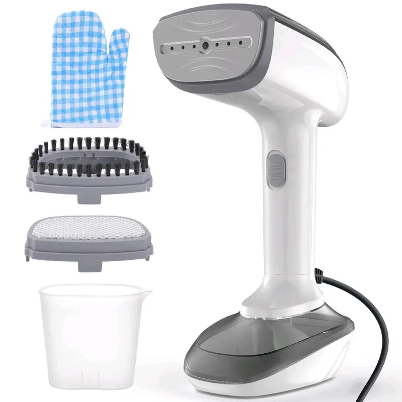 Powerful Handheld Garment Steamer with Ceramic Plate, High Flow Steam, Wet/Dry Iron, and Large Water Tank 0