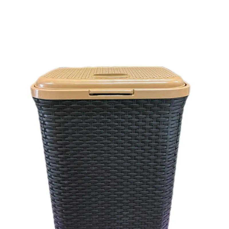 High-Quality Laundry Rattan Basket - 60L Capacity - Grey/Black/Brown - Room, Decor, Organiser 2
