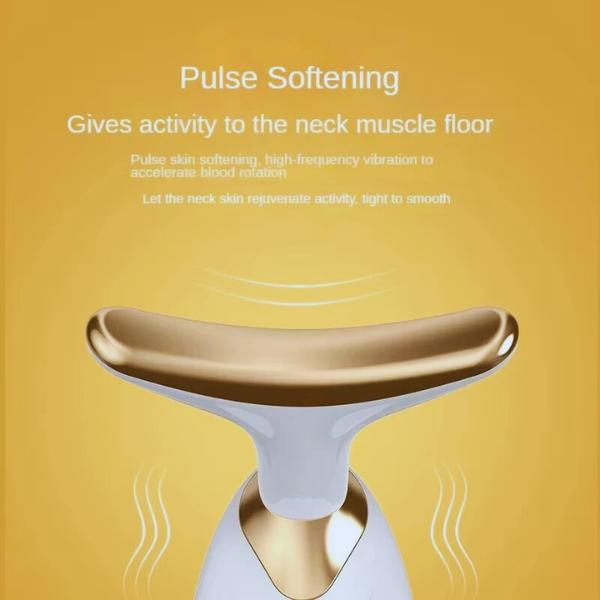and Neck Massager, Portable Facial and Neck Massager V Shaped Massager Wrinkle Remover Anti Aging. Battery operated wrinkle reducer Comfort 7 1 face lifting massage tool face lifting led face sculptor beauty device intense pulsed light instrument massage 3