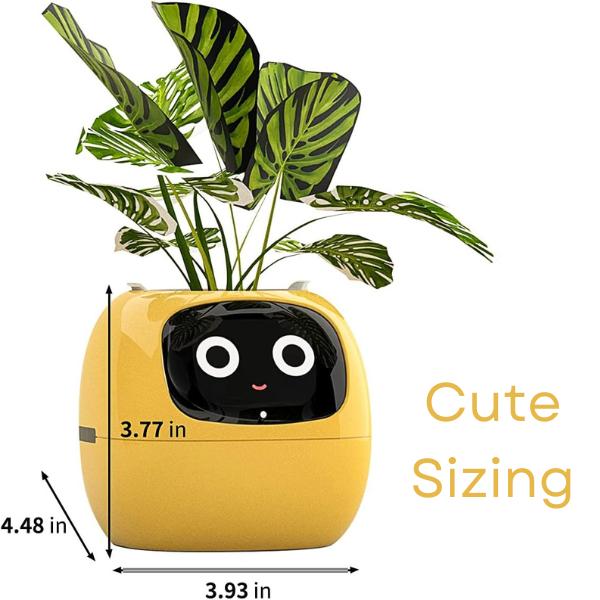 UK Seller - Ivy Smart Planter, Plant Pot, Over 49 Expressions, AI Connects to Phone, Gifts for Him, Gifts for Her, Christmas Gifts, Neat Desk Gift, Adorable Plant Companion, Fun Expressions, Smart phone gadgets, Plant pots, Gadgets Funky Tamagotchi Robot 6