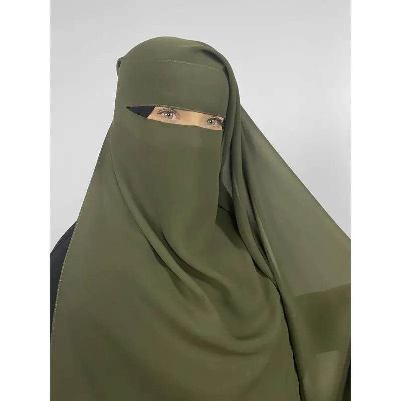 Long Rectangular 2 Layer Niqab | Pinch 6