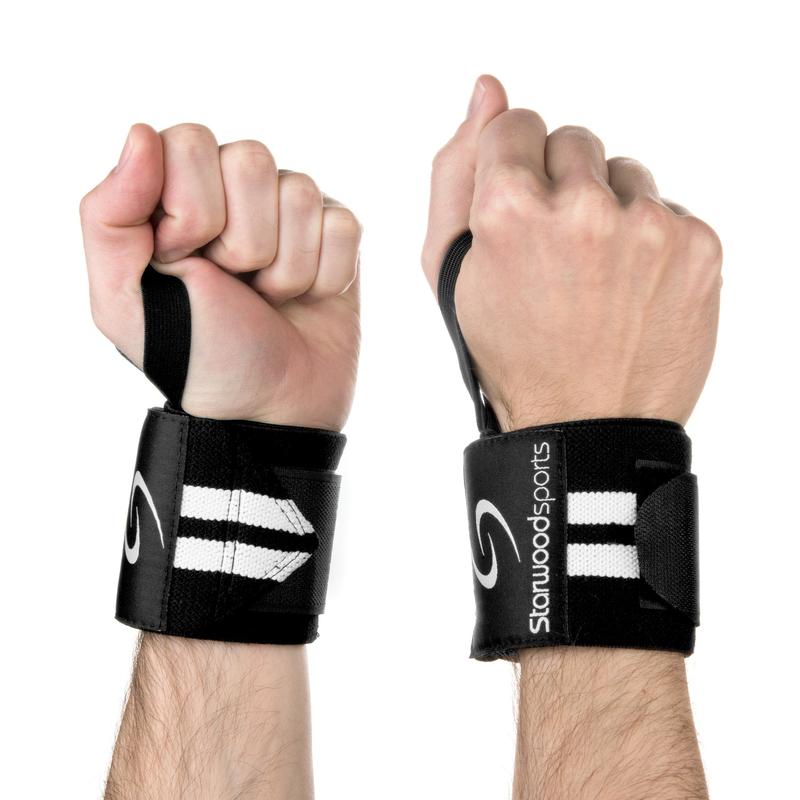 Gym Wrist Straps Wrist Support Weight Training Lifting Elasticated Gym Straps 0