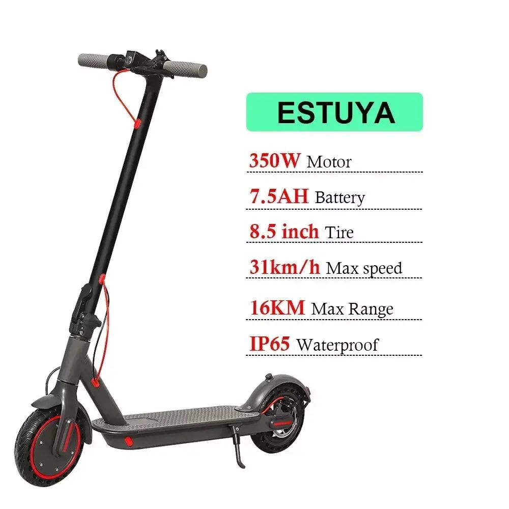 ESTUYA Electric Scooter For Adult 350W Motor E-scooter 35KM/H Max Speed 8.5/10inch Electric Kick Scooter