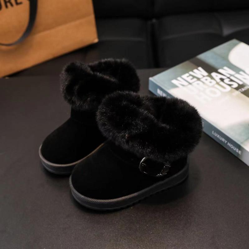 Girls snow boots - Festive Winter Snow Boots - Soft Faux Fur, Rubber Soles, Cute Designs - Fall and Winter Play - Little Girls -  For Warmth, Comfort, and Style - Winter Wonderland Adventures Await 4