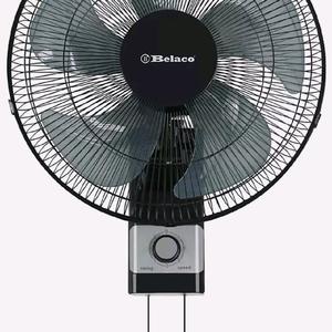 Wall Fan 16 Inch Wall Mounted 3 Speed Mode Oscillation - Silver/Black