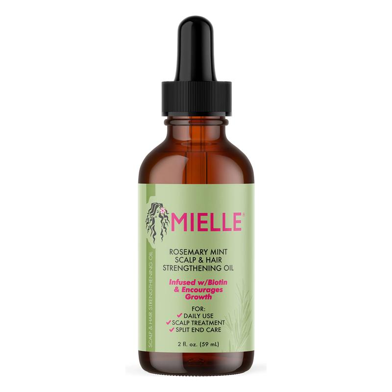 Mielle Rosemary Mint Scalp & Hair Strengthening Oil, hair oil, rosemary oil hair, viral hair oil, hair oil growth, rosemary oil hair, hair oil growth thicker hair, hair oil treatments, hair care products, viral hair care Haircare Hydrate Smooth 1