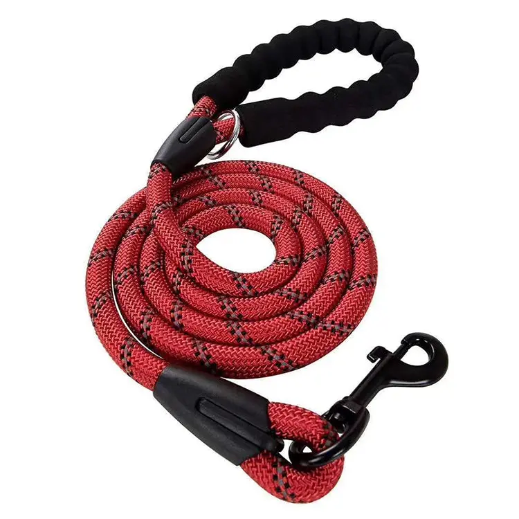 Dog Rope Lead With Reflective Stitching and Padded Handle 2
