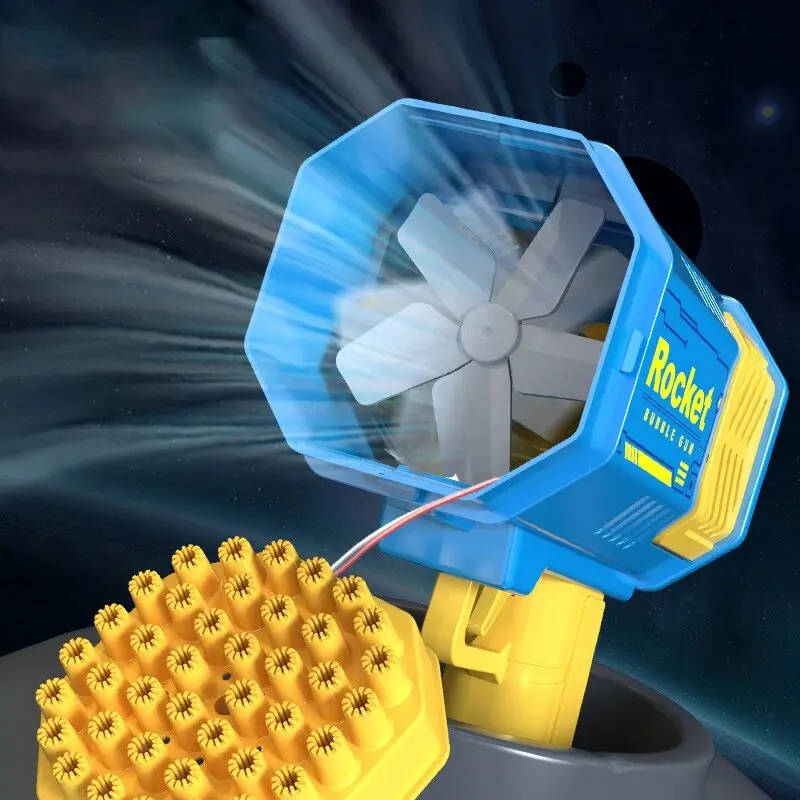 40 Hole Rocket Launcher Handheld Portable Electric Automatic Bubble Gun Party Birthday Gift Toy(without Bubble Water) 1