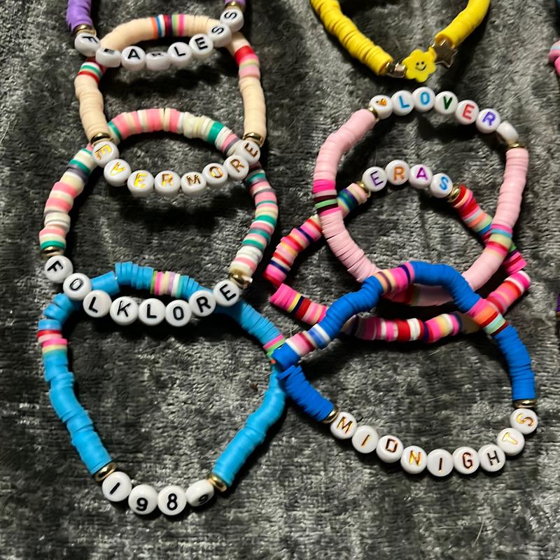 Taylor swift era tour friendship bracelet (FREE BRACELET GIFT WITH EVERY 2 BRACELETS PURCHASED)BUY 2 receive 3,buy 4 receive 6 bracelets!!!! 1