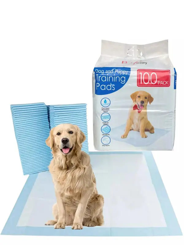 100 Large Puppy Training Trainer Train Pads Toilet Pee Wee Poo Dog Pet Cat Mats 0