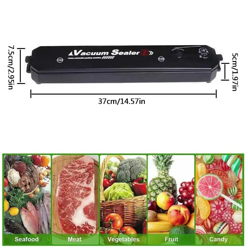 Vacuum Food Sealer Automatic Manual Sealer Dry Wet Pack Machine with 60 Bags UK 3