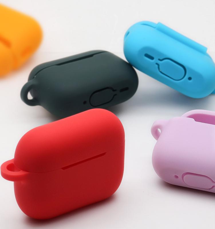 JMF Tech Case compatible with AirPods Pro 1st, 2rd Gen Cover Portable Silicone Skin Protective Cover with Keychain (Support Wireless Charging) for AirPods Pro 1st & 2nd, 3rd Generation. 2