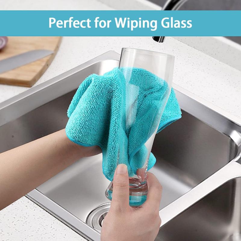 Product Introduction of 5pcs, Microfiber Cleaning Cloth, Cleaning Towels for Housekeeping, Reusable And Lint Free Cloth Towels, Home Kitchen Supplies, Random Color 1