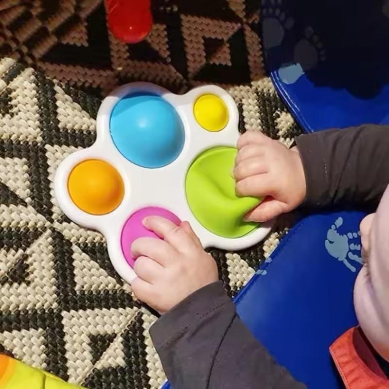 Product Introduction of Infant Baby Toys Montessori Exercise Board Rattle Puzzle Colorful Intelligence Early Education Intensive Training Fidget Toys + kids + accessories + tools + rattle + puzzle + maternity + baby + fidget +poppy 25