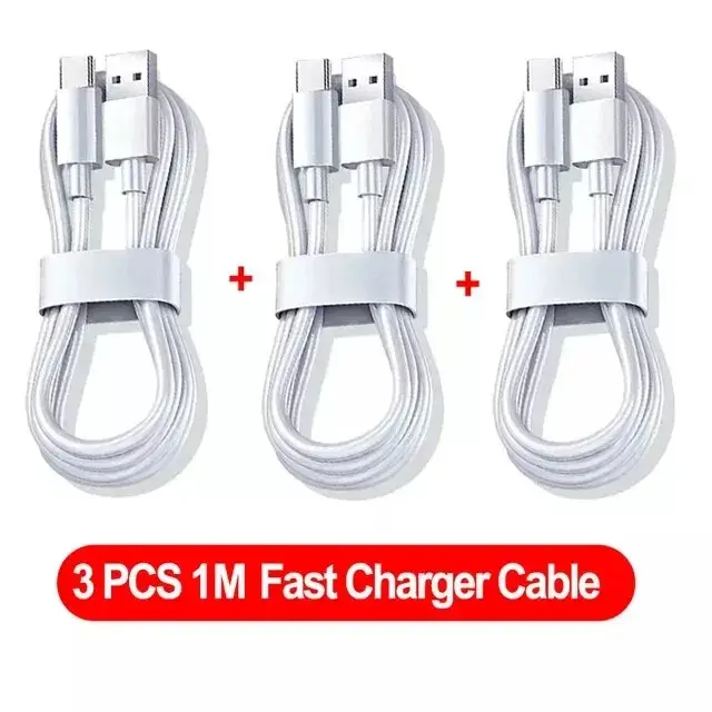 USB-C Fast Charging Cable 3 Pack, Fast Data Transfer USB To Type-C Cable Suitable For i Phone/Samsung/etc, Mobile Accesories, Charger, Smartphone Electronic Cellphone multicoloured not applicable 0