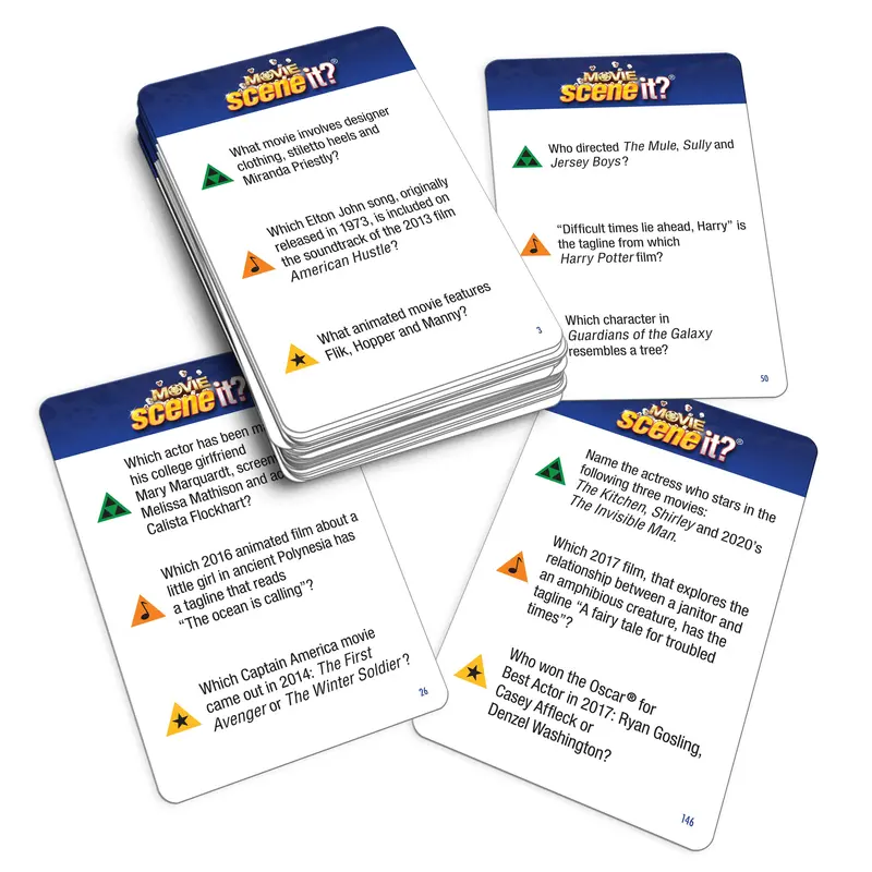 Movie Scene It? | Now with streaming Movie Clips | Family Game Night | Movie Trivia | Ages 13+ | Trivia Games | Family Game Night | for 2+ players | Movie Magic 3