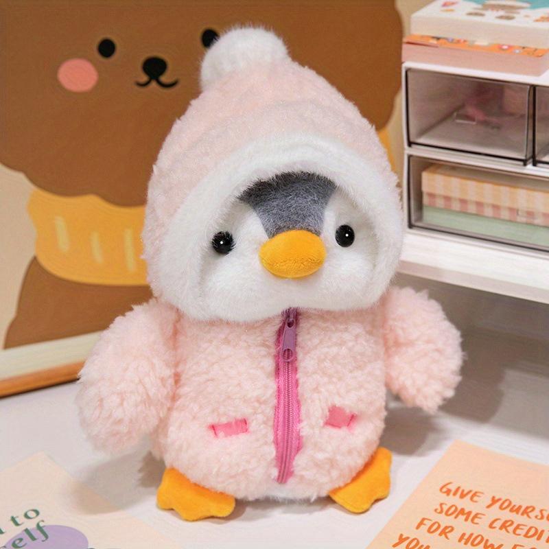 Cute Penguin Plush Toy with Soft PP Cotton, Cozy Animal Stuffed Doll in Winter Outfit for Toddlers & Infants 0-3 Years Old – Ideal Gift for Christmas and Halloween 1