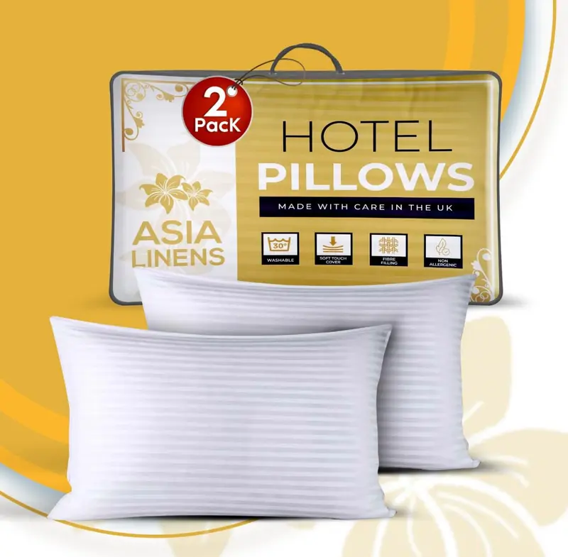Hotel Quality Pillows | 2 Pack, 4 Pack, 6 Pack, 8 Pack, 10 Pack, 1 PACK | SAME DAY SHIPPING | Extra Filled Luxury Pillows 2