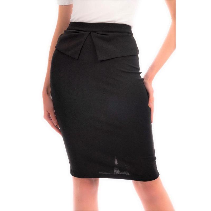 Ro Rox Joan 1950's Retro Vintage Style Pencil Skirt, Black 2