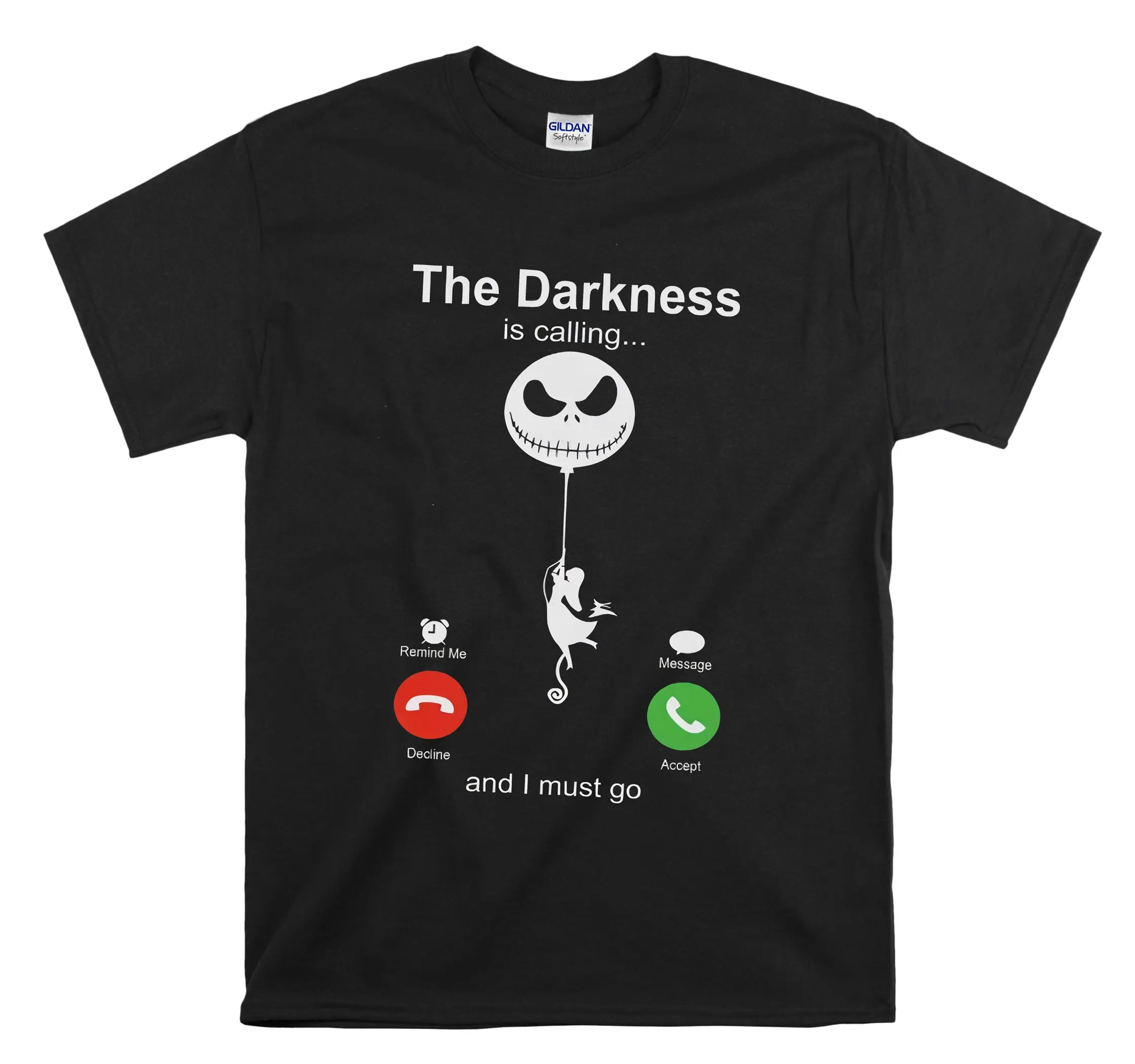 The Darkness is Coming Jack Skellington Art Men Women Unisex Top T Shirt