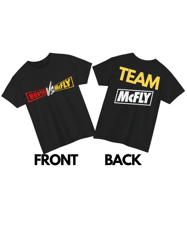 Busted McFly Tour Team McFly Kids T-Shirt/Tee/Top with a unique design. Unisex 0