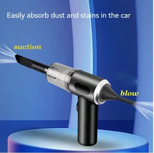 1pc Wireless Vacuum Cleaner Dual Use for Home and Car 120W High Power Powerful Vacuum Cleaner Black 5